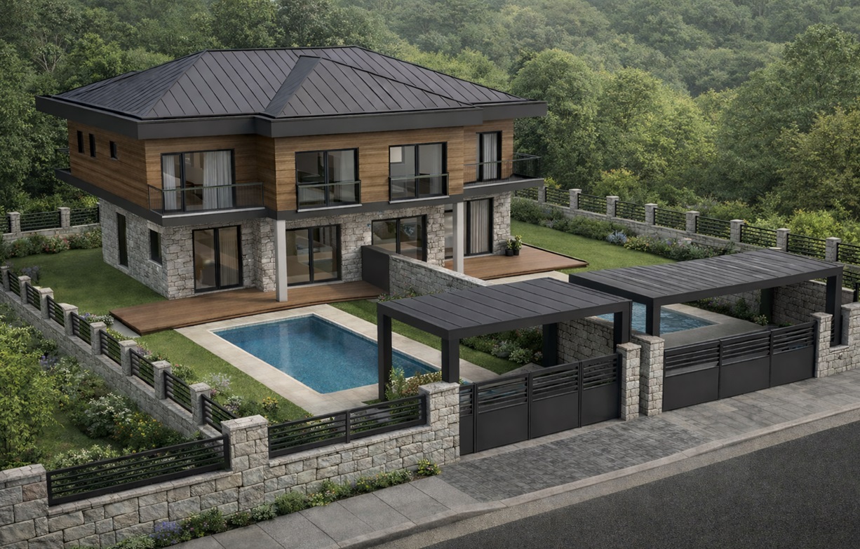 İkiz Villa Tasarım Projesi